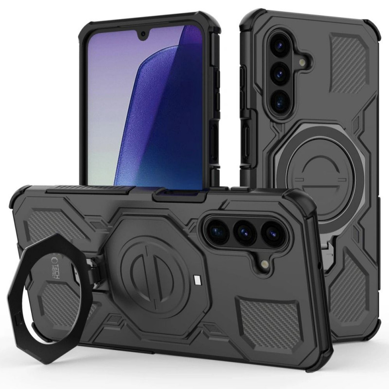 Tech-Protect TacticStand MagSafe Hülle Samsung Galaxy A17 / A18 4G / 5G Mattschwarz