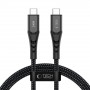 Tech-Protect Ultraboost UB11T USB-C-auf-USB-C-Kabel PD 240W, 100 cm, Schwarz