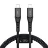 Tech-Protect Ultraboost UB11T USB-C-auf-USB-C-Kabel PD 240W, 100 cm, Schwarz