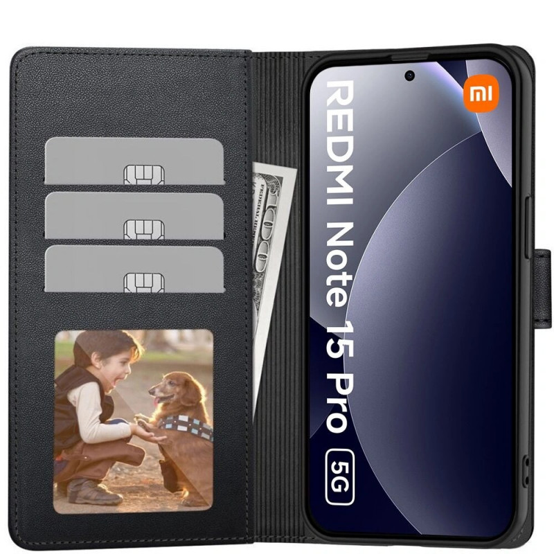 Tech-Protect Wallet Case Xiaomi Redmi Note 15 Pro 5G, Mattschwarz