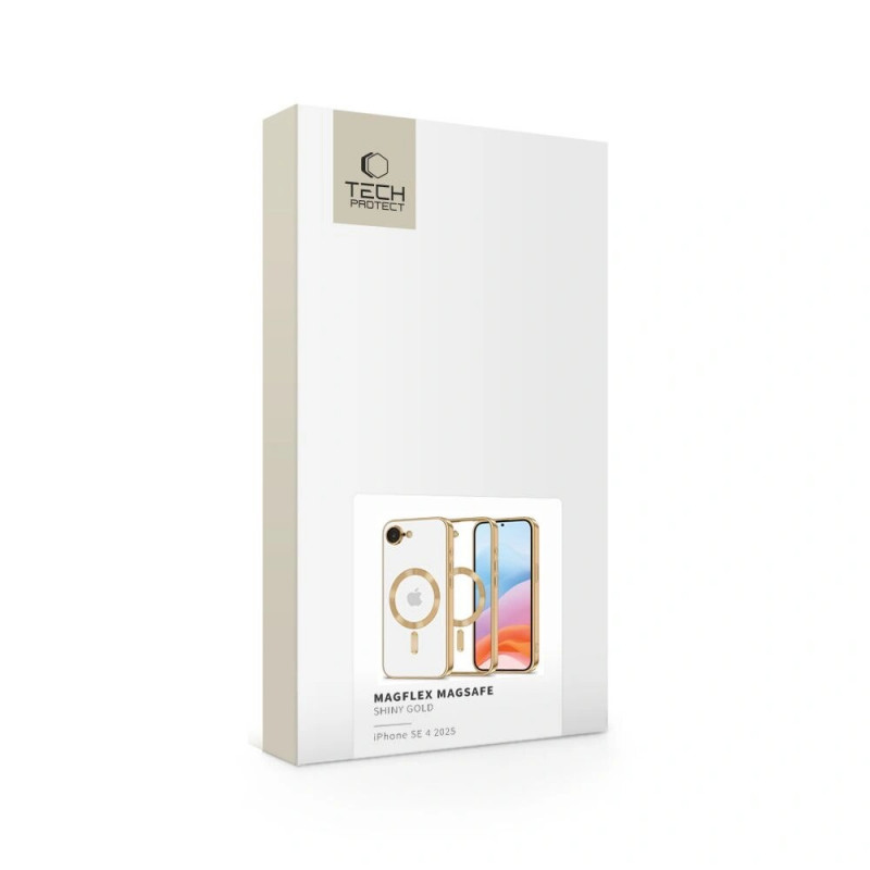Tech-Protect MagFlex MagSafe Hülle THP3927 Apple iPhone 17e / 16e, Shiny Gold