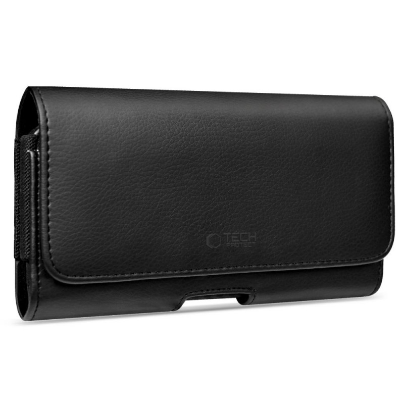 Tech-Protect SM80 THP4794 universale Handy-Gürteltasche für 5,8-6,8 Zoll Smartphones, Schwarz