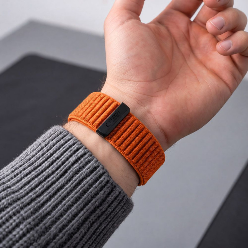 Tech-Protect NylonLoop Garmin Fenix 5X / 5X Plus / 6X / 6X Pro / 7X / 8 / 8 Pro / 9 / 9 Pro Uhrenarmband (51 mm), Signal Orange