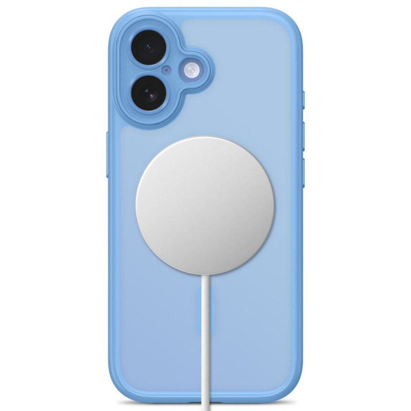 Tech-Protect MagPeak MagSafe CC Hülle für Apple iPhone 17, Matte Mist Blue