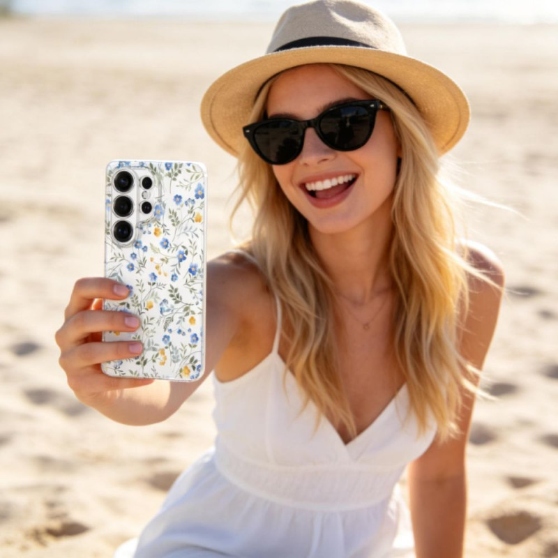 Tech-Protect FlexAir Hülle für Samsung Galaxy S26 Ultra, Spring Flowers