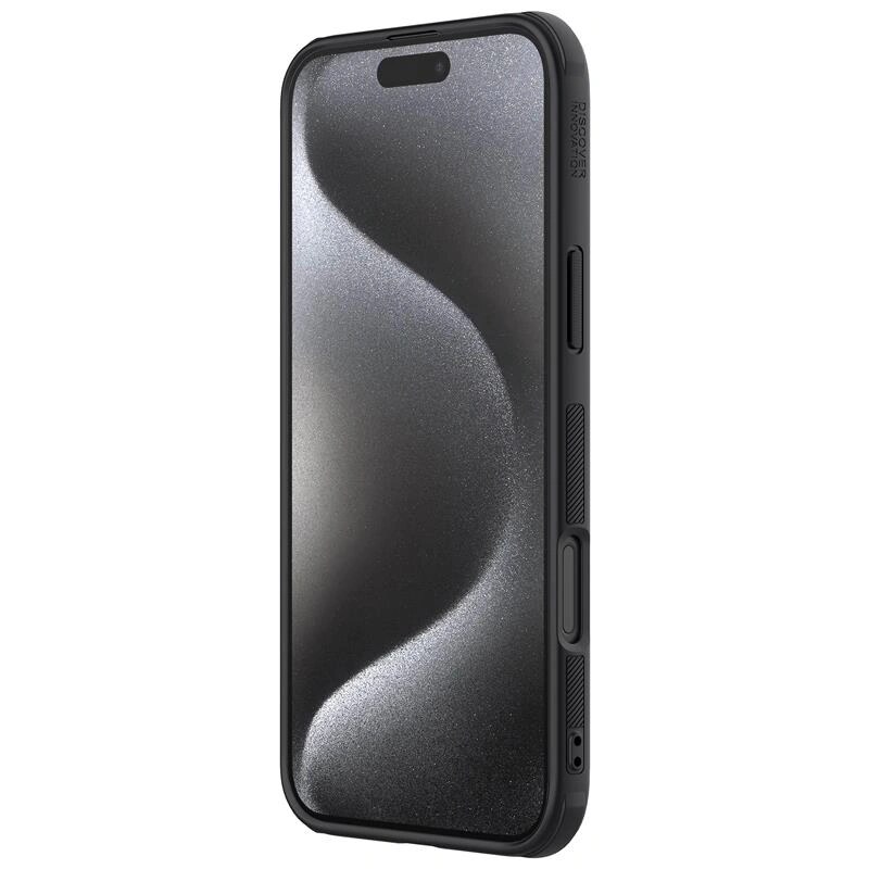 Nillkin Super Frosted Shield Pro Hülle für Apple iPhone 16 Pro, Schwarz