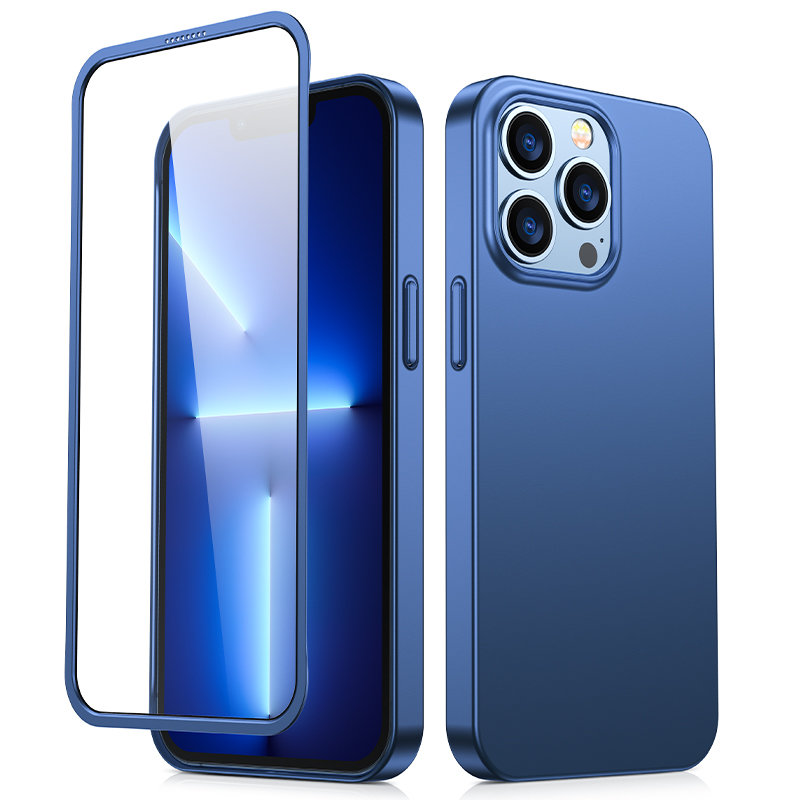 Joyroom 360 Full Case + Panzerglas für Apple iPhone 13 Pro Max, JR-BP928, Blau