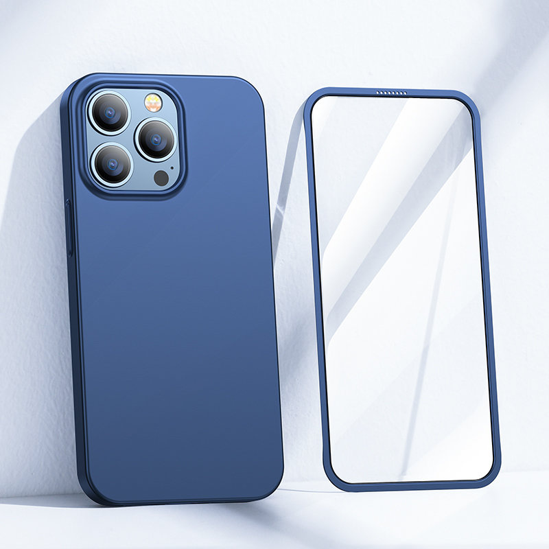 Joyroom 360 Full Case + Panzerglas für Apple iPhone 13 Pro Max, JR-BP928, Blau