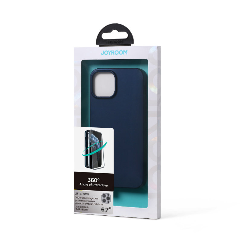 Joyroom 360 Full Case + Panzerglas für Apple iPhone 13 Pro Max, JR-BP928, Blau