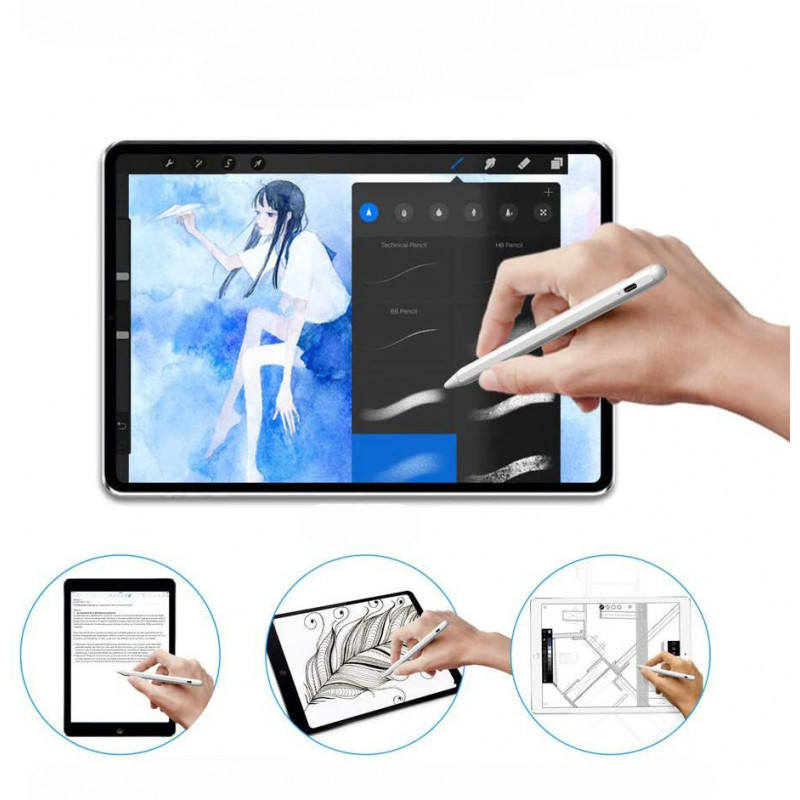 Tech-Protect Digitaler Stylus-Stift für Apple iPad, Weiß