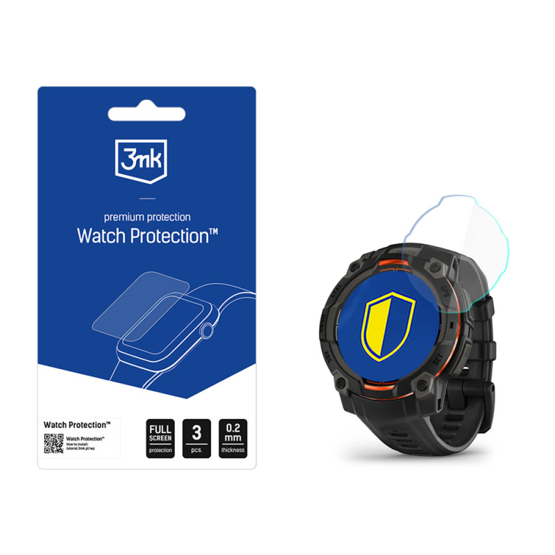3MK FlexibleGlass Watch Garmin Instinct 3 45 mm Hybrid-Displayschutzfolie