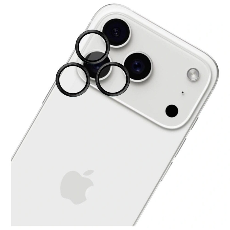 3MK HARDY Lens Protection Pro Kameraobjektivglas für Apple iPhone 17 Pro / 17 Pro Max, schwarz