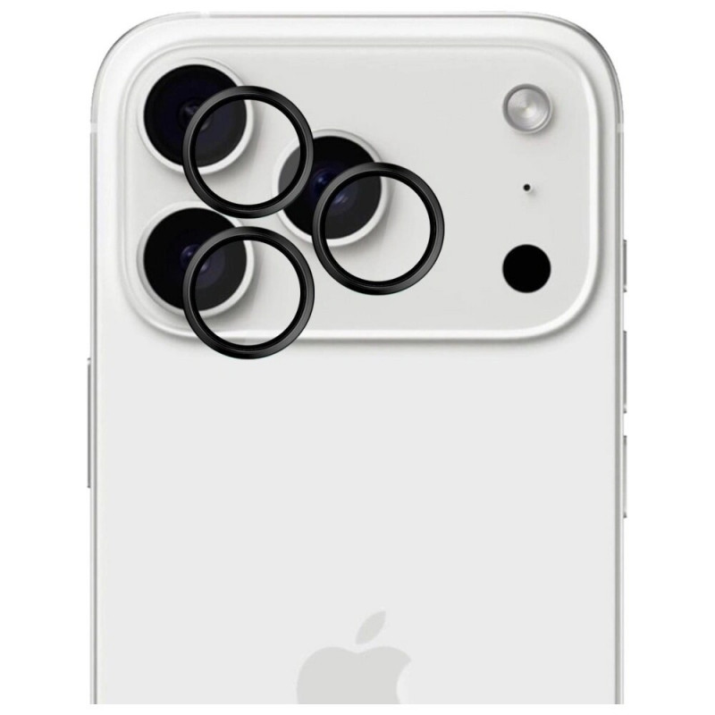 3MK HARDY Lens Protection Pro Kameraobjektivglas für Apple iPhone 17 Pro / 17 Pro Max, schwarz