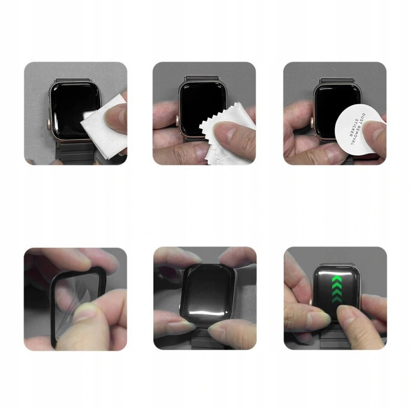 Tech-Protect Glass Flex+ Hybridglas für Huawei Watch 5 42 mm (2 Stück), Schwarz