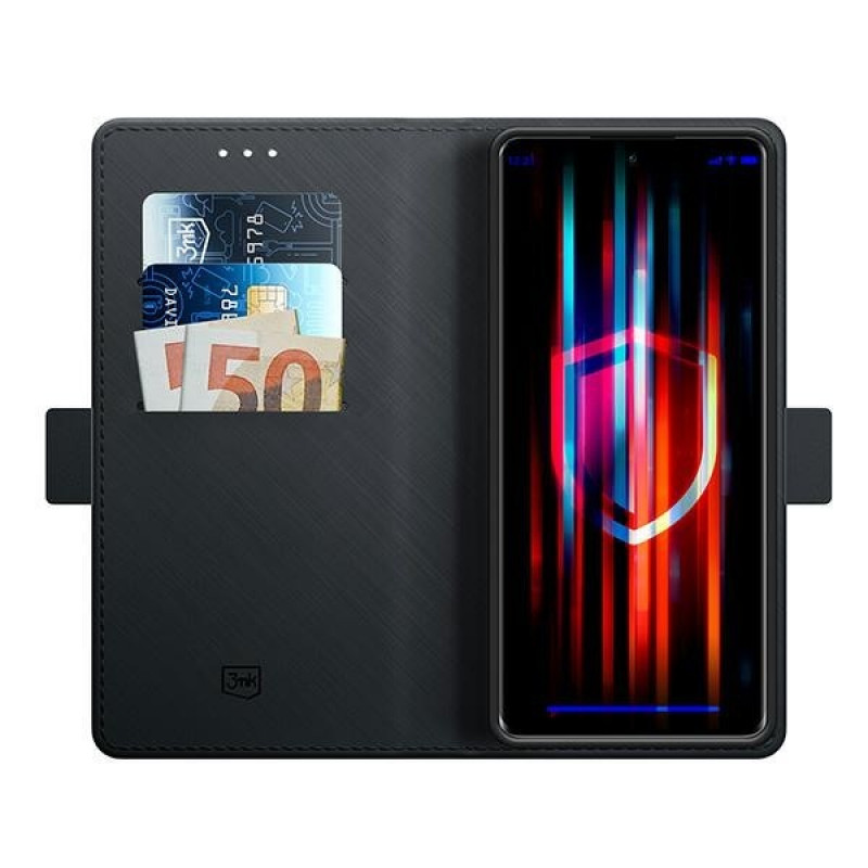3MK Wallet Case Wallet-Hülle für Oppo Reno 10 Pro 5G, schwarz