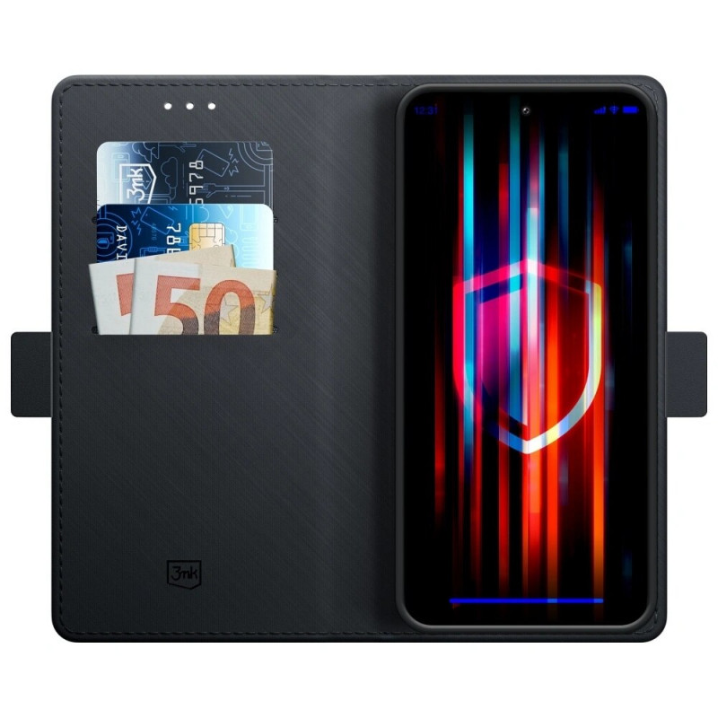 3MK Wallet Case für Xiaomi 14 Pro, schwarz
