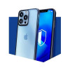 3mk Satin Armor Case+ für Apple iPhone 16 Pro Max, transparent mit schwarzem Rahmen