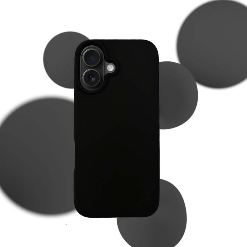 3mk Silicone Case für Apple iPhone 16 Plus, Schwarz