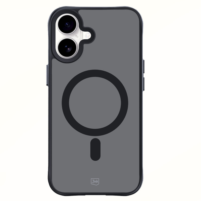 3mk Smoke MagCase mit MagSafe für Apple iPhone 16 (W-3SmoMaCa-AiP16-0), halbtransparent