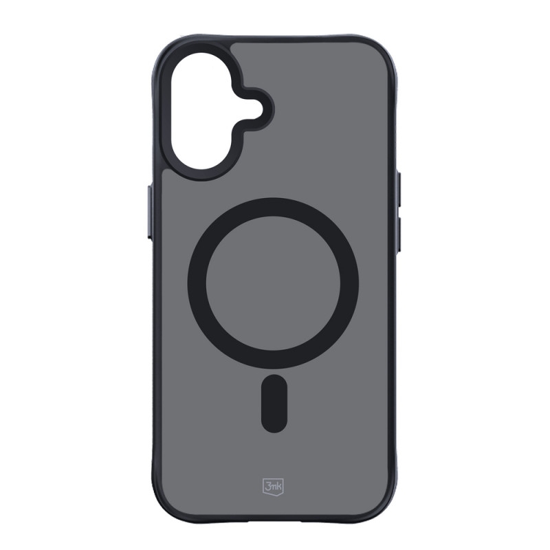 3mk Smoke MagCase mit MagSafe für Apple iPhone 16 (W-3SmoMaCa-AiP16-0), halbtransparent