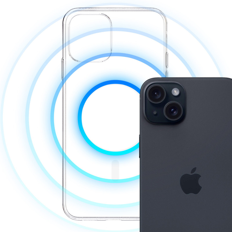 3mk Clear MagCase für Apple iPhone 15 Plus, Transparent