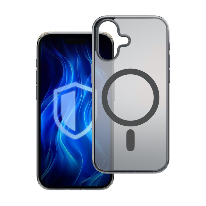 3MK Frosty MagCase Hülle für Apple iPhone 16 Plus, schwarz