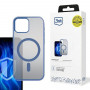 3MK Frosty MagCase Hülle für Apple iPhone 15 Plus, blau
