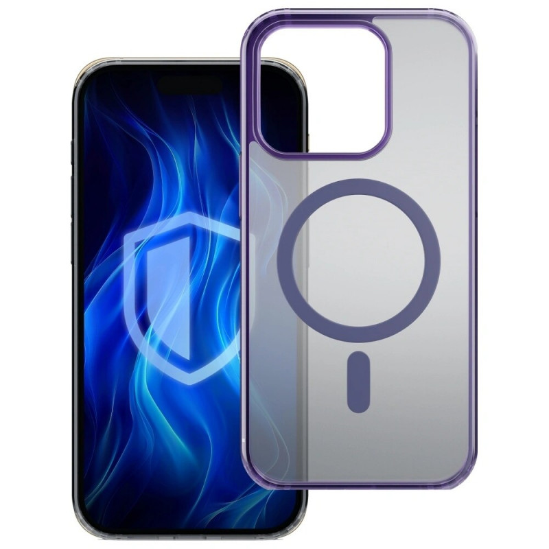 3MK Frosty MagCase MagSafe Smartphone-Hülle für Apple iPhone 13 Pro, lila