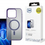 3MK Frosty MagCase MagSafe Smartphone-Hülle für Apple iPhone 15 Pro, lila