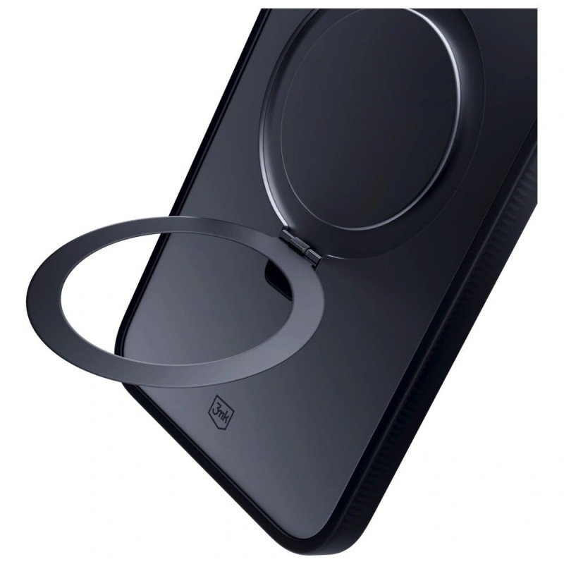 3MK Smoke Case Mag&Stand Hülle für Apple iPhone 16 Pro Max, Polycarbonat, schwarz