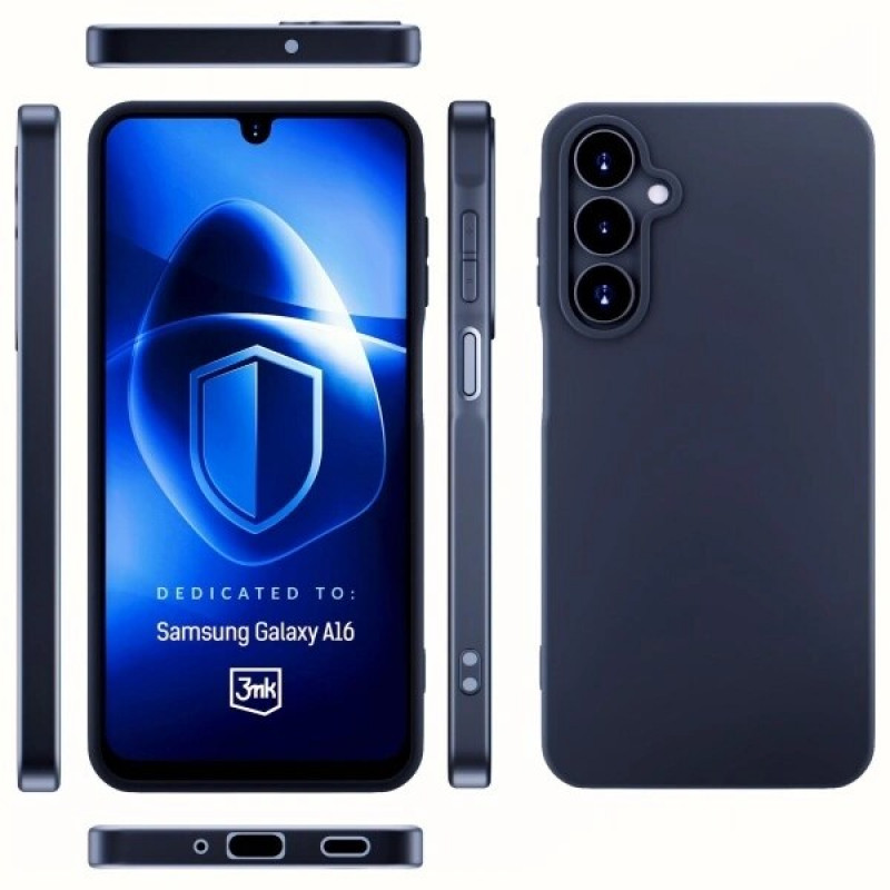 3MK Matt Case für Samsung Galaxy A16, schwarz