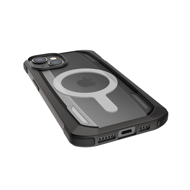 X-Doria Raptic Secure MagSafe Hülle für Apple iPhone 14 Plus / 15 Plus, Schwarz