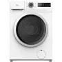 Midea MF110W80/W-PL Slim Waschmaschine, 8 kg, Weiß/Schwarz