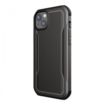 X-Doria Raptic Fort MagSafe Hülle für Apple iPhone 14 Plus / 15 Plus, Schwarz