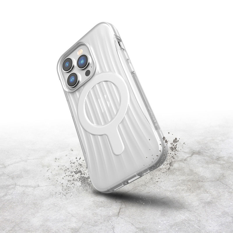 X-Doria Raptic Clutch MagSafe Hülle für Apple iPhone 14 Pro, Clear