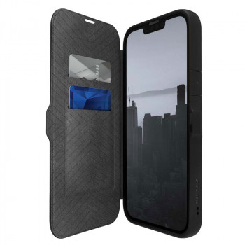 X-Doria Raptic Urban Folio Hülle für Apple iPhone 14 Plus / 15 Plus, Schwarz