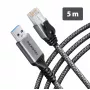 Goobay AXAGON ADE-AM50 USB-A Gigabit-Ethernet-Adapter mit integriertem 5 m CAT6-Kabel, RJ-45