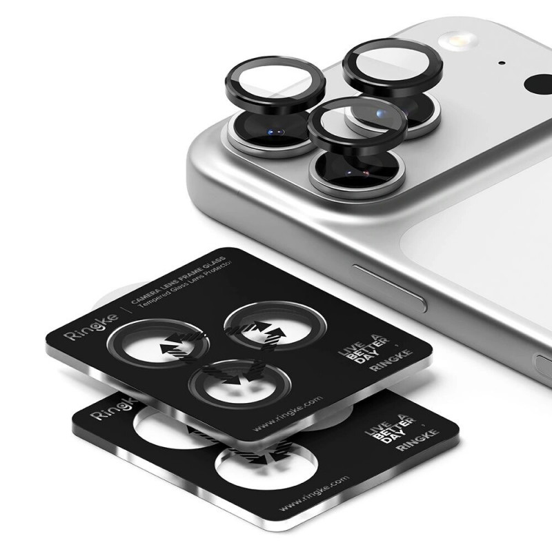 Ringke Kamerarahmen-Schutz für Apple iPhone 17 Pro / 17 Pro Max, Schwarz (2 Stk.)