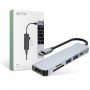 Tech-Protect V4 6-in-1 USB-C-Hub, grau