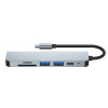 Tech-Protect V4 6-in-1 USB-C-Hub, grau