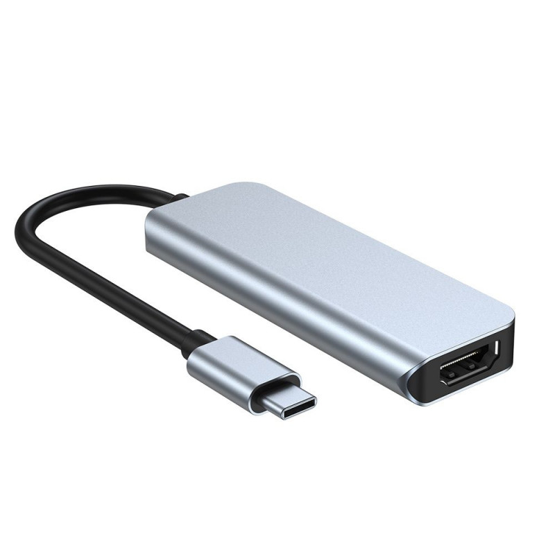Tech-Protect V2 4-in-1 USB-C-Hub, grau