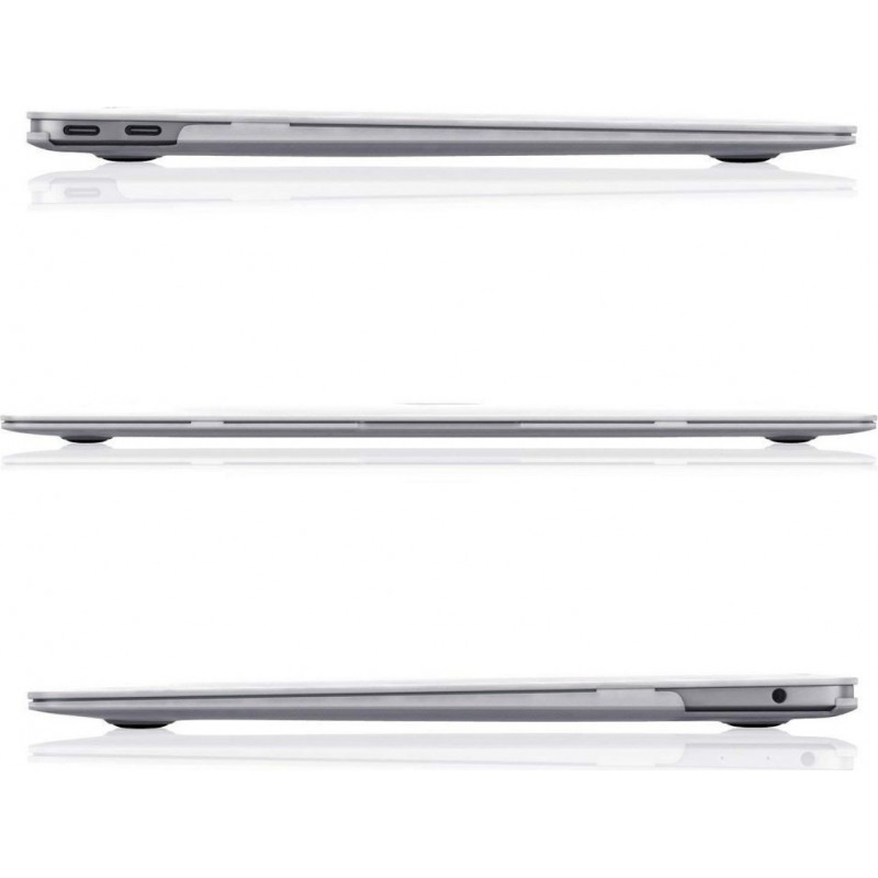 Tech-Protect SmartShell Hülle für Apple MacBook Air 13 2022-2024, glitter clear