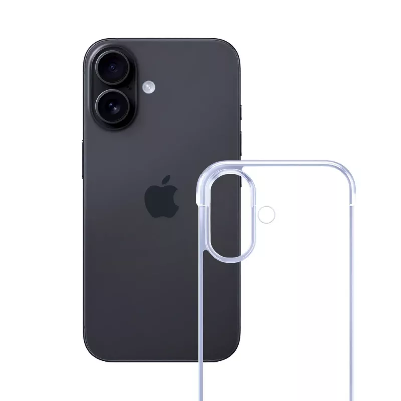 3mk Just20g Clear Case Apple iPhone 16 Smartphone-Hülle, transparent