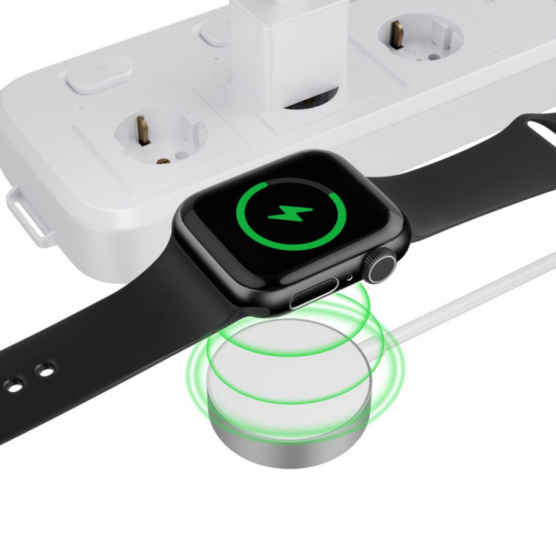 Tech-Protect UltraBoost Magnetladegerät für Apple Watch, USB-C, 120 cm, weiß