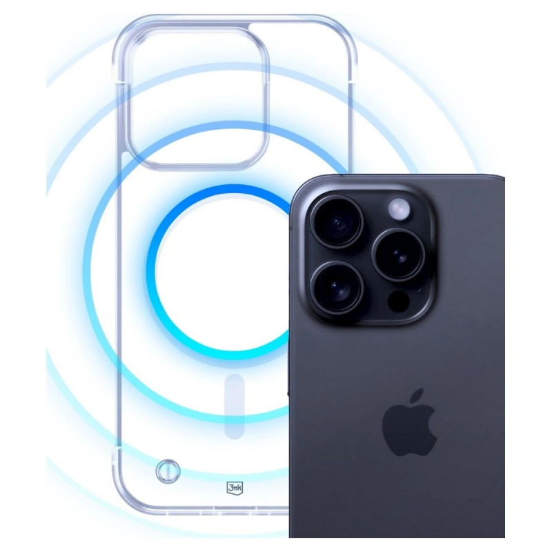 3mk Just20g MagCase Apple iPhone 15 Pro Smartphone-Hülle, transparent