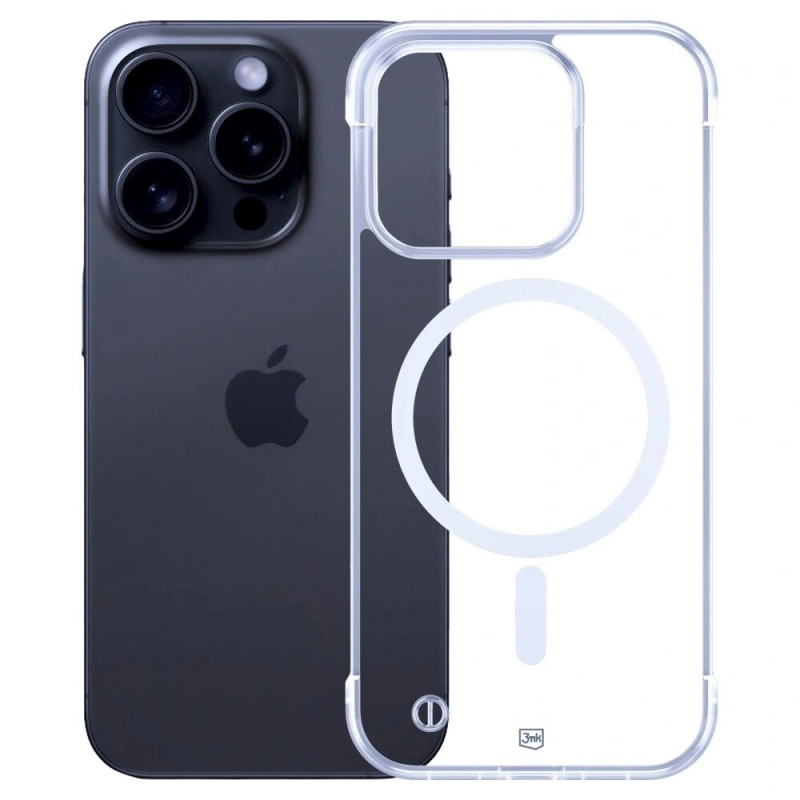 3mk Just20g MagCase Apple iPhone 16 Pro Max Smartphone-Hülle, transparent