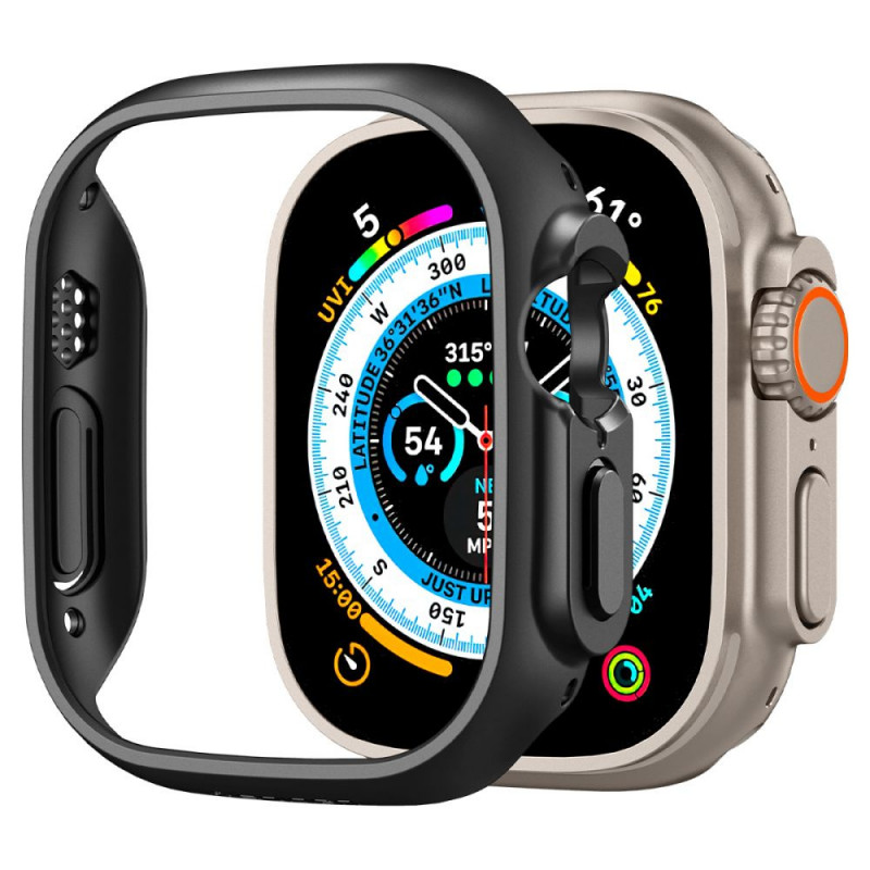 Spigen Thin Fit Hülle für Apple Watch Ultra 1 / 2 / 3 49 mm, Schwarz