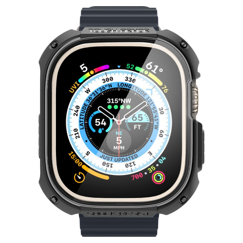Spigen Tough Armor Hülle für Apple Watch Ultra 49 mm, Schwarz
