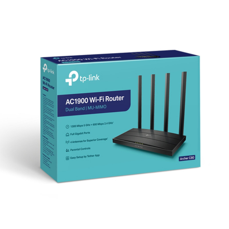 TP-Link Archer C80 AC1900 Dualband-WLAN-Router (V2.4)