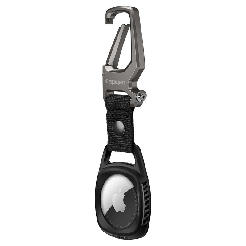 Spigen Rugged Armor Hülle für Apple AirTag, Mattschwarz